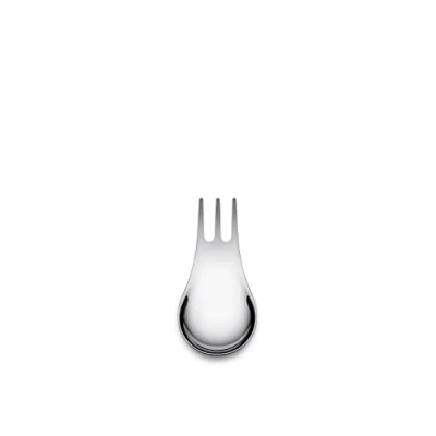 Imagen de Alessi Moscardino GIMR01S4 Juego de Cuatro Cubiertos Multiusos Design, Síntesis Tenedor y Cuchara, en Acero Inoxidable 18/10 Pulido
