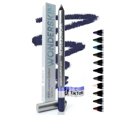 Imagen de Wonderskin 1440 Delineador de Ojos Larga Duración y Resistente al Agua, Lápices para Maquillaje Mujeres (Blueberry)