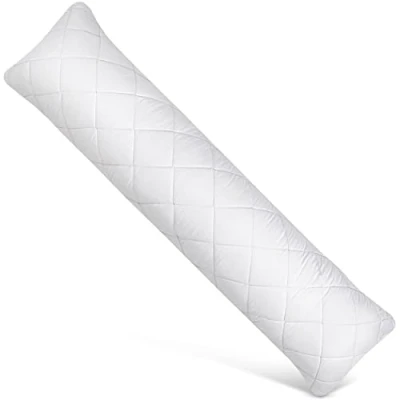 Imagen de Utopia Bedding Acolchado Almohada Corporal 40 x 145 cm (Paquete de 1), Embarazo y Maternidad, Relleno Poliéster Suave (Blanco)