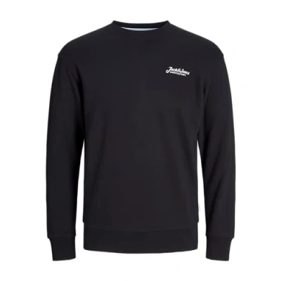 Imagen de JACK &amp; JONES Sweat Crew Neck Jjbeau Sudadera con Cuello Redondo, Negro, S para Hombre