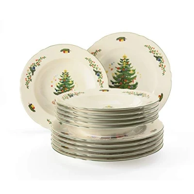 Imagen de Seltmann Weiden servicio de cena 12 piezas Set para 6 personas Serie Marieluise marfil incluye cada plato cena, sopa