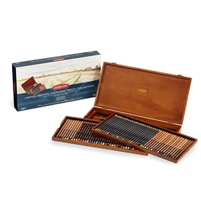 Imagen de Derwent Set con Caja Edición Limitada para Dibujar y Escribir, de 120 en Madera Regalo, Incluye Modelos Lightfast &amp; ProColor, Calidad Profesional, 2302731