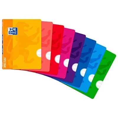 Imagen de OXFORD OPENFLEX Libreta grapada, A5+, Pauta 3,5 con margen, 48 Hojas, 90 g/m2, Colores surtidos, 1 unidad