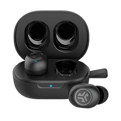 Imagen de JLab JBuds Mini Auriculares Inalambricos Bluetooth, True Wireless Earbuds 20+ Horas Rendimiento con Caja de Carga Audifonos Bluetooth Inalambricos, 3 Niveles EQ Personalizado, Negro