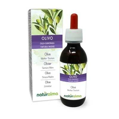Imagen de Olivo (Olea europaea) hojas Tintura Madre sin alcohol Naturalma Extracto líquido gotas 120 ml Complemento alimenticio Vegano