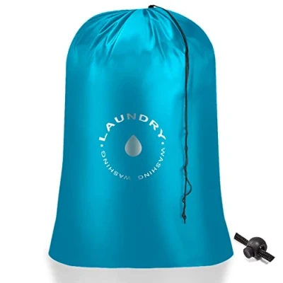 Imagen de Romon Saco para la Colada Cesto Ropa Plegable Bolsa de Lavandería Organizador Sucio Apartamentos, Viajes y Dormitorios Azul 60 * 85cm