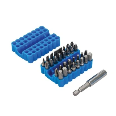 Imagen de Silverline Tools SB09 Puntas para Atornillador, Planas 3, 4, 5, 6, y 7 mm, Caja de 33