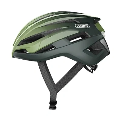 Imagen de ABUS StormChaser Casco de bicicleta ligero y cómodo Para ciclismo deportivo profesional hombre mujer Verde, talla L