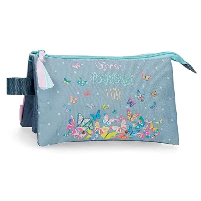 Imagen de Movom Give Yourself Time Estuche Triple Azul 22x12x5 cms Poliéster