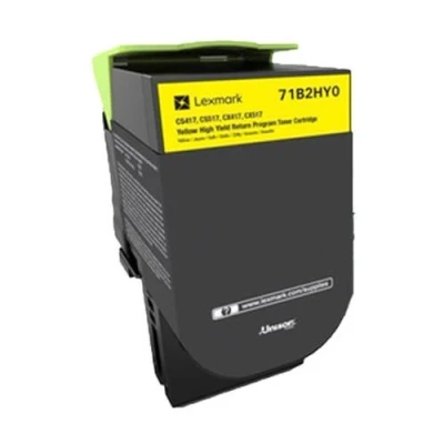 Imagen de Tóner Amarillo Lexmark 71b2hy0 Retornable (3500 Pag)