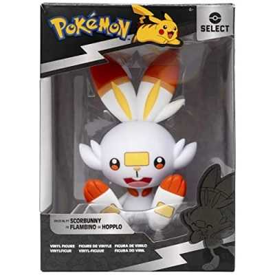 Imagen de Pokemon PKW2520 Scorbunny Select Figura de 4 Pulgadas Hecha Vinilo, Multicolor