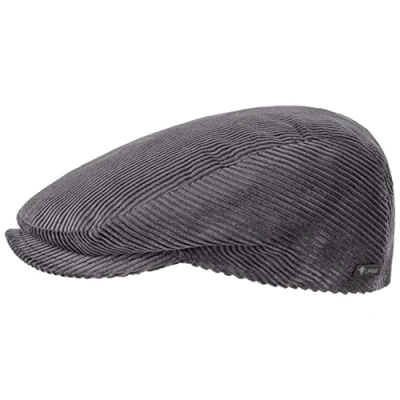 Imagen de LIPODO Gorra Gatsby Cordial Algodón Gris Talla M 56 57 cm de Pana Hombre con Forro Acolchado para Invierno Deportiva