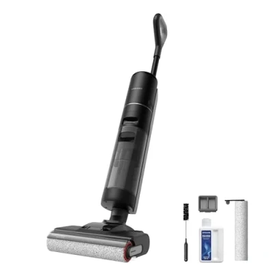 Imagen de dreame H12 Pro Ultra Aspiradora Fregadora sin Cable, 16 KPa Fregona con Cepillo Doble Borde, Lavado del a 60 C, 30 min Secado Aire Caliente, Detección/Ajuste Inteligentes