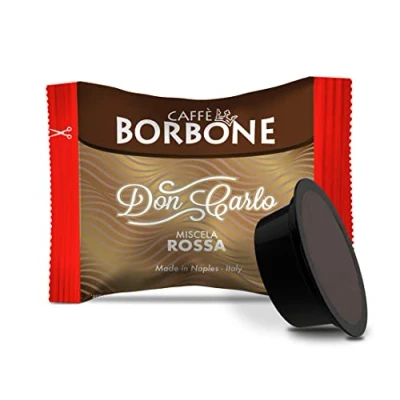 Imagen de Caffè Borbone Don Carlo, Mezcla de Café Roja 100 Cápsulas Compatibles con Máquinas Lavazza* A Modo Mio* para uso doméstico
