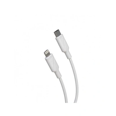 Imagen de Cable USB Muvit MCUSC0006, 1.2 m, 3 A, De C a Lightning, Blanco
