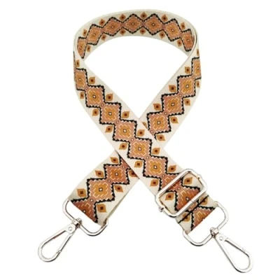Imagen de Correa para Bolsos de Mujer Bandolera Ajustable, Hombro Reemplazo con Mosquetón Plateado 3.8cm Anchura, Crossbody Accesorios, Marrón, P3