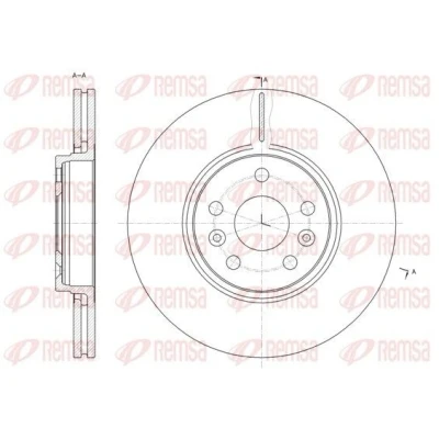 Imagen de REMSA 61477.10 Disco de freno Eje delantero 299,9, 299,9 24 5 ventilado RENAULT: GRAND SCENIC 2, 2