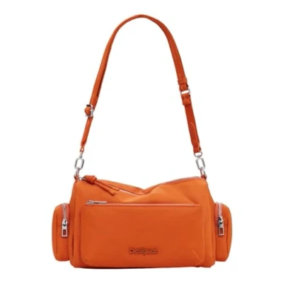 Imagen de Desigual Small LOGO Bolso de mano, Mujer, Talla: One Size, Orange