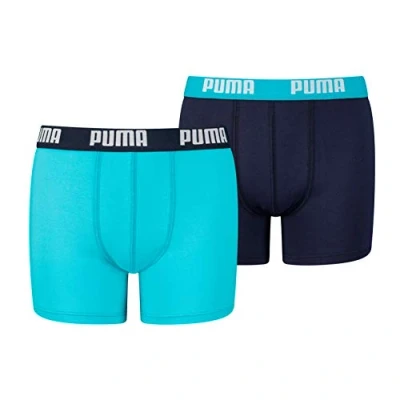 Imagen de Puma BOYS Basic 2 PACK Culotte para niños, Talla: 164, Bright blue