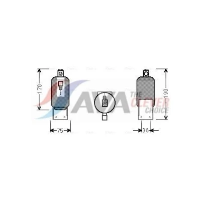Imagen de PRASCO VND292 Filtro Deshidratante Acero VOLKSWAGEN: Transporter 4 Bus,