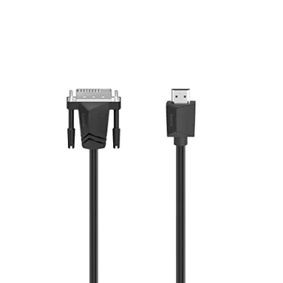 Imagen de Adaptador Hama 00200715, De conector HDMI a DVI D, Hasta 4K UHD, 1.8 m, Negro