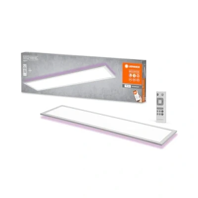 Imagen de LEDVANCE Plafón LED WiFi, blanco, 30W, 1900LM, 3000 6500K, 100x25 cm, aplique regulable, tecnología RGB, Smart+ Planon, controlable mediante app o asistentes de voz como Alexa Google