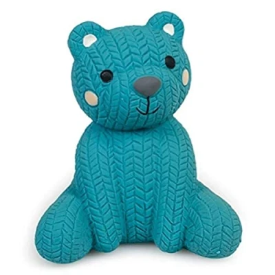 Imagen de Petface Little Oso de Peluche látex para Perros, Color Azul (Paquete 1)