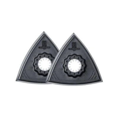 Imagen de FEIN Juego de hojas lija (fijación Starlock, sin perforaciones, soporte plástico, forma triangular, longitud del canto 80 mm) 63806129220