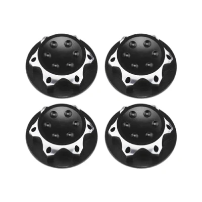 Imagen de VGOL 4 Tuercas hexagonales de 17 mm para Rueda Coche RC mm, Tuerca Repuesto 1/8 Modelo Todoterreno Compatible con Redcat E Revo, Negro