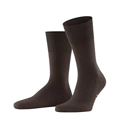 Imagen de FALKE Airport Plus M SO lana algodón unicolor 1 par, Calcetines Hombre, Marrón (Brown 5930), 41 42