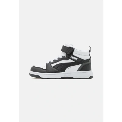 Imagen de PUMA Rebound V6 MID JR Unisex Zapatillas altas para niños, Talla: 38, White/black Zapatos