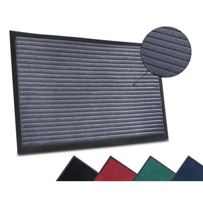 Imagen de HANSE Home Felpudo de Rayas Altas para Interior y Exterior, Antideslizante, Lavable Resistente a la Intemperie, Entrada 60 x 90 cm, Gris