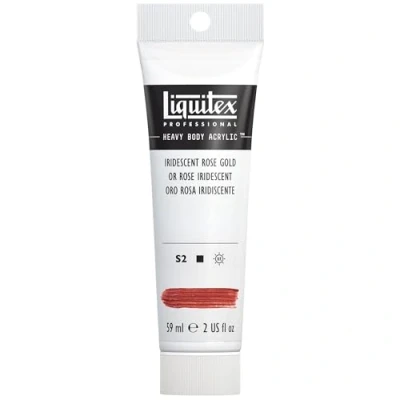 Imagen de Liquitex Acrílico Heavy Body pintura acrílica para bellas artes de cuerpo espeso calidad profesional, color oro rosa iridiscente 59 ml