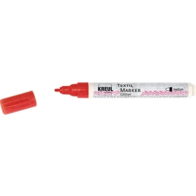 Imagen de KREUL C.KREUL Textilmarker JAVANA &quot;texi mäx GLITTER&quot;, rot