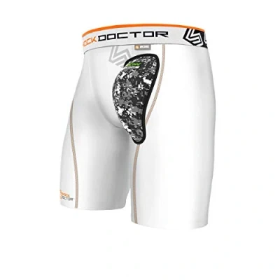 Imagen de Shock Doctor AirCore Hard Cup Compression Short White XXL Pantalones Cortos, Unisex Adulto, Blanco