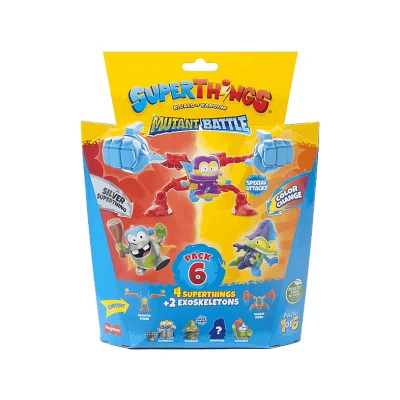 Imagen de Figura MagicBox Pack 6 Superthings Mutant Battle, aleatoria, Multicolor
