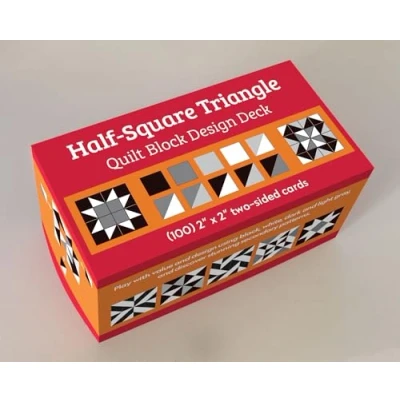 Imagen de Half square Triangle Quilt Block Design Deck