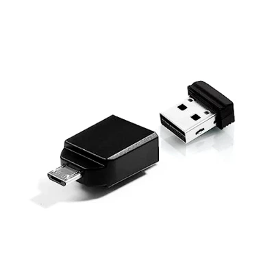 Imagen de Unidad Flash USB OTG Verbatim 32Gb, Adaptador Micro Nano Ampolla Al por Menor