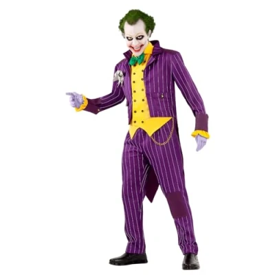 Imagen de Funidelia Disfraz de Joker Arkham City para hombre Superhéroes, DC Comics, Villanos adultos y divertidos accesorios Fiestas, Carnaval Halloween Talla XL Morado