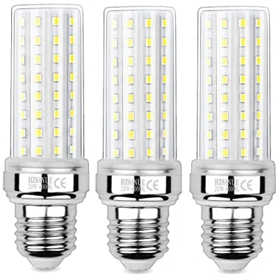 Imagen de HZSANUE LED Maíz Bombilla 20W, 150W Incandescente Equivalentes, 6000K Blanco Frío, E27 Tornillo Edison Bombilla, 2200lm, 3 Pack