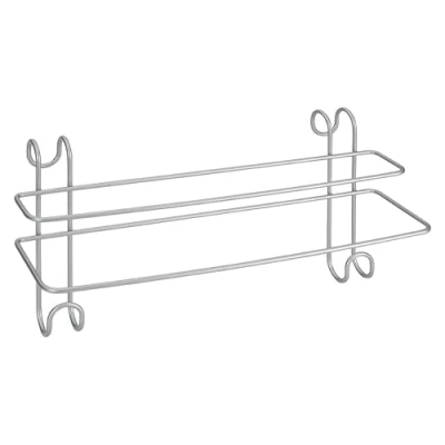 Imagen de Metaltex Percha RADIADOR Radius Toallero Doble para baño (Revestimiento de politermo), Metal, Plata, 39 x 15 20 cm