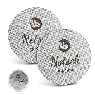 Imagen de Puck Screen 58 mm, 2 unidades de 1 mm/1,7 mm grosor, colador para portafiltros, acero inoxidable 316 150 μm, con caja almacenamiento acrílico, accesorios cafetera