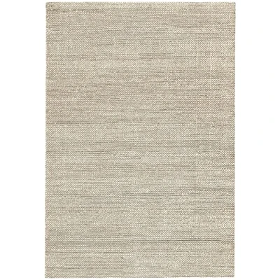 Imagen de HAMID Alfombra de Yute Giralda 100% Fibra Natural, Suave y Alta Resistencia, Tejida a Mano, Salón, Comedor, Dormitorio, Pasillo, Blanco (170x120cm)