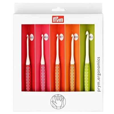 Imagen de Prym Juego de agujas ganchillo, multicolor, pequeñas (E, G, 7, H, J)