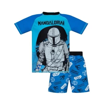 Imagen de Star Wars Traje De Baño Bañador Natacion Niño Mandalorian Azul 9 10 años