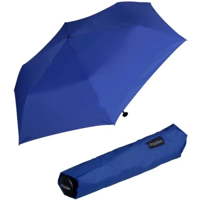 Imagen de doppler Paraguas plegable Zero 99 Peso de sólo gramos Estable Resistente al viento 21 cm, azul océano., 90 cm