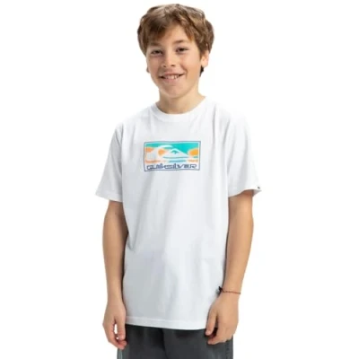 Imagen de Quiksilver Gradient BOX Camiseta estampada para niños, Talla: 10a, Wbb