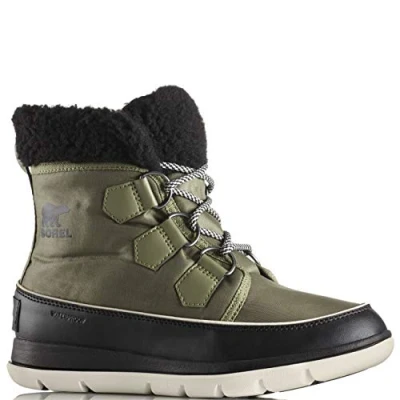 Imagen de Sorel Explorer Carnival Waterproof, Botas de Invierno para mujer, Hiker Green X Black, 41.5 EU