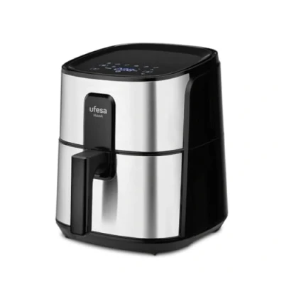Imagen de Freidora de aire Ufesa Hawk, 1500 W, 6 l, programas, Temporizador hasta 60 min, Función vapor, Negro