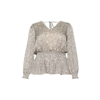 Imagen de Kaffe Curve ELLA Blusa, Mujer, Talla: 50, Steeple gray abstract flower